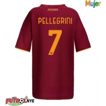 Camiseta AS Roma Lorenzo Pellegrini #7 Primera Equipación para mujer 2025-26 manga corta